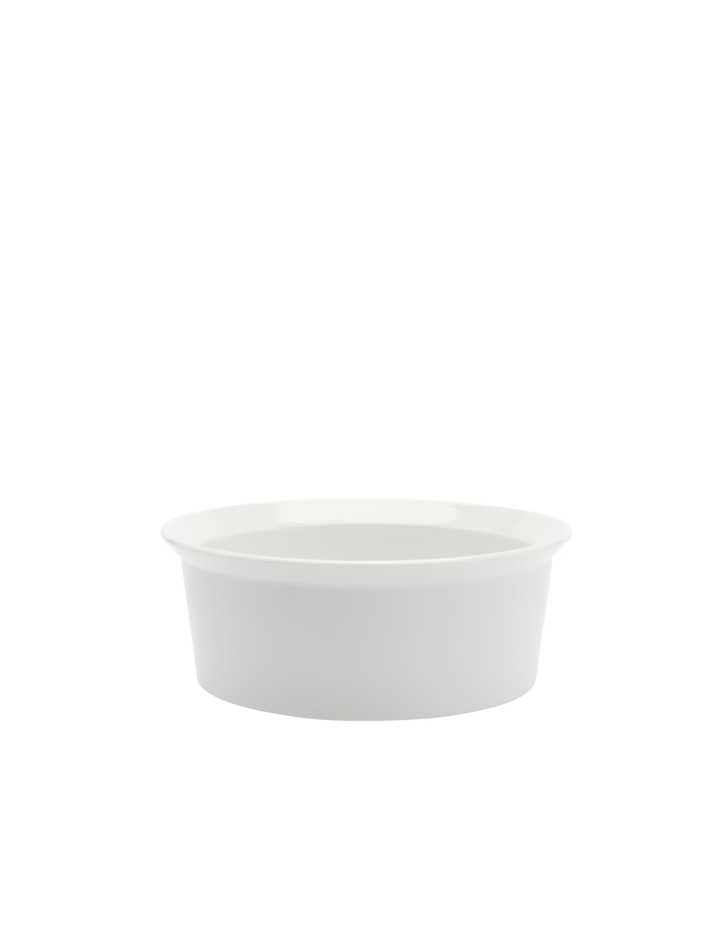 TY Round Bowl 160 glazed white