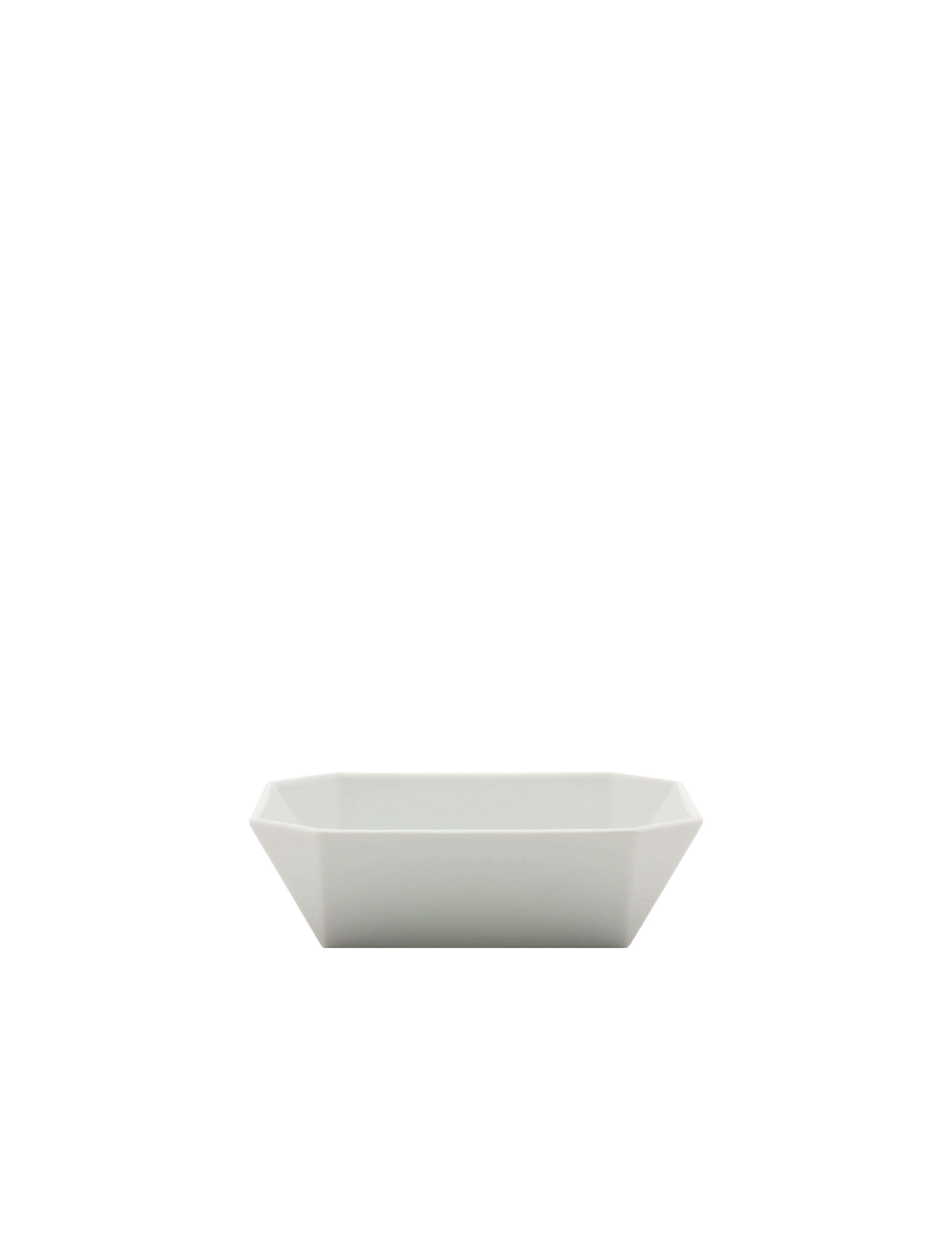 TY Square Bowl 150 glazed white