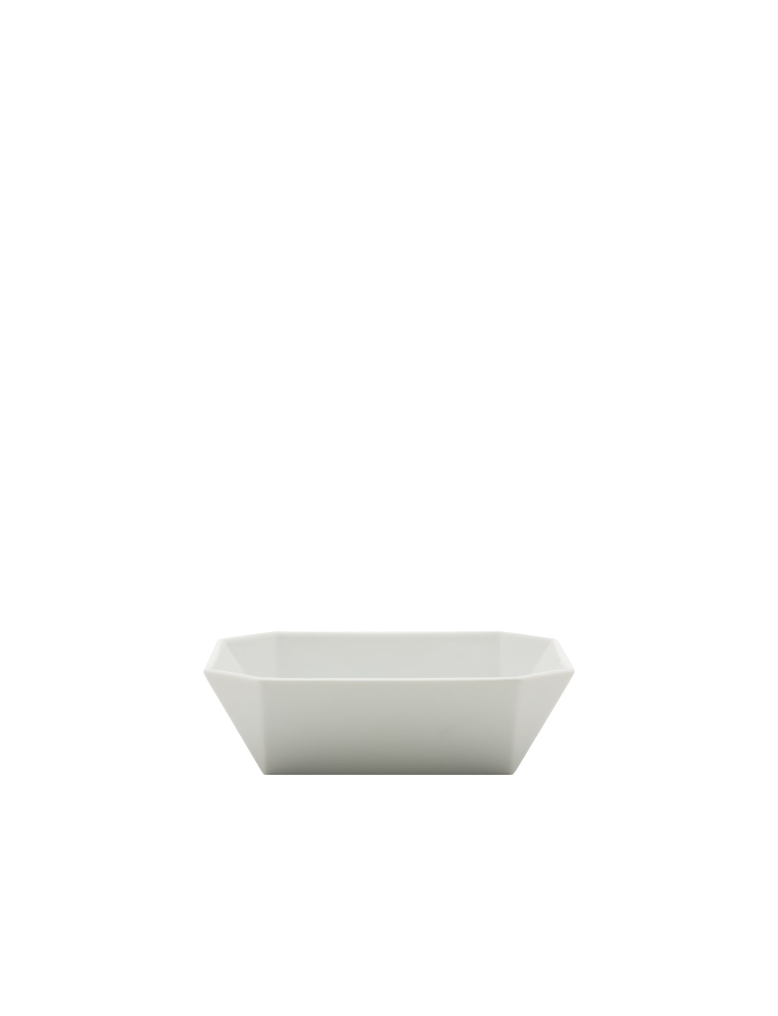 TY Square Bowl 150 glazed white