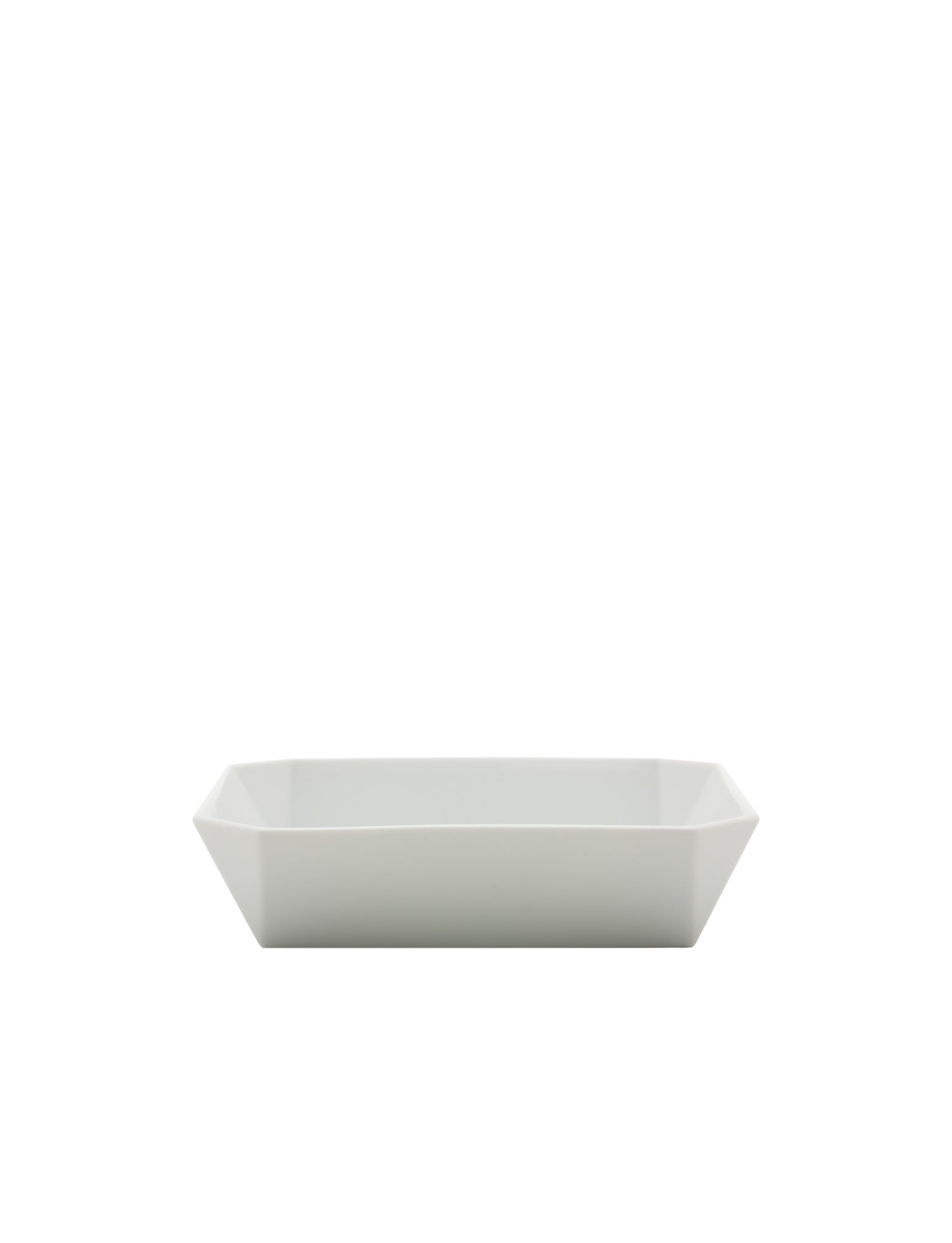 TY Square Bowl 184 glazed white