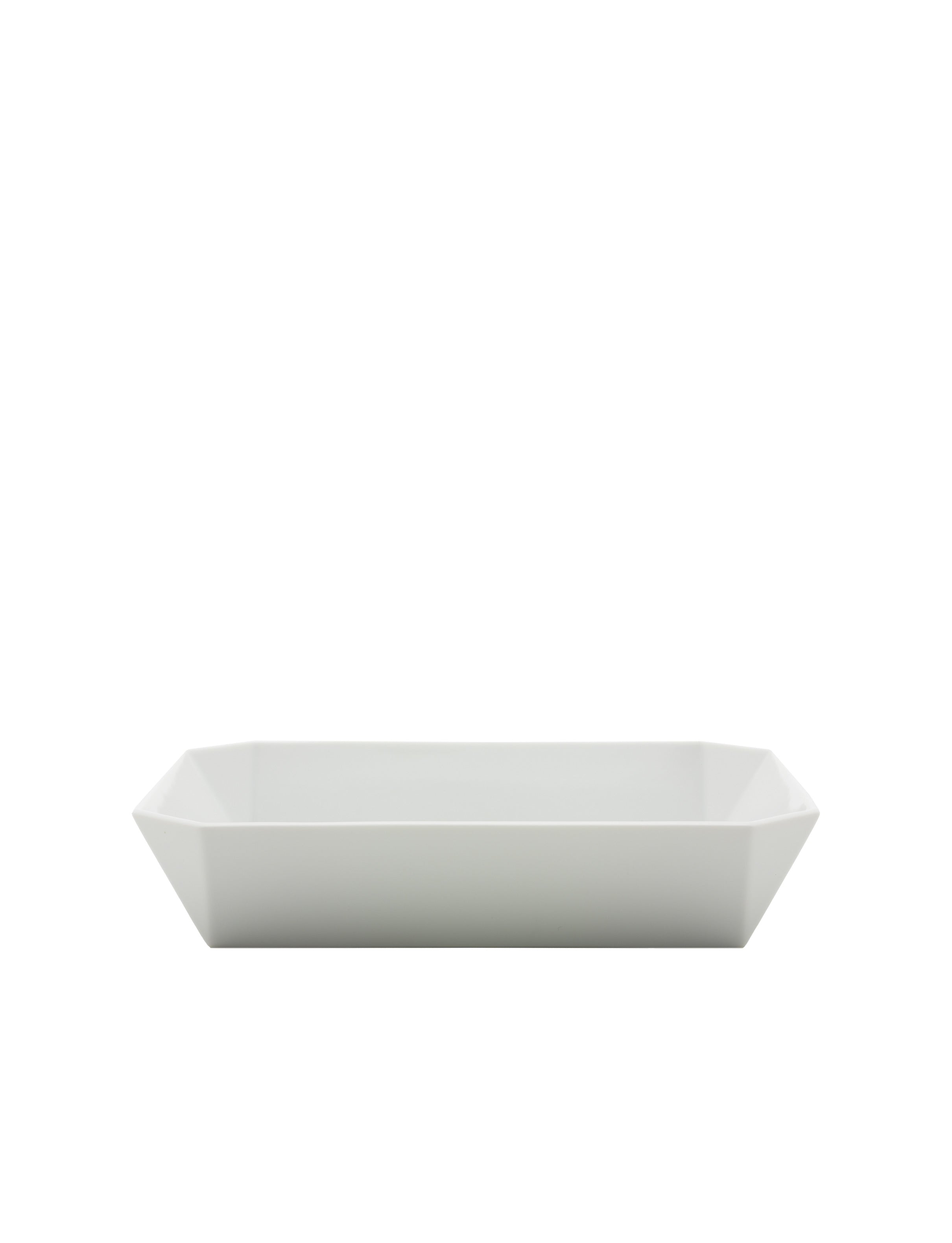 TY Square Bowl 220 glazed white