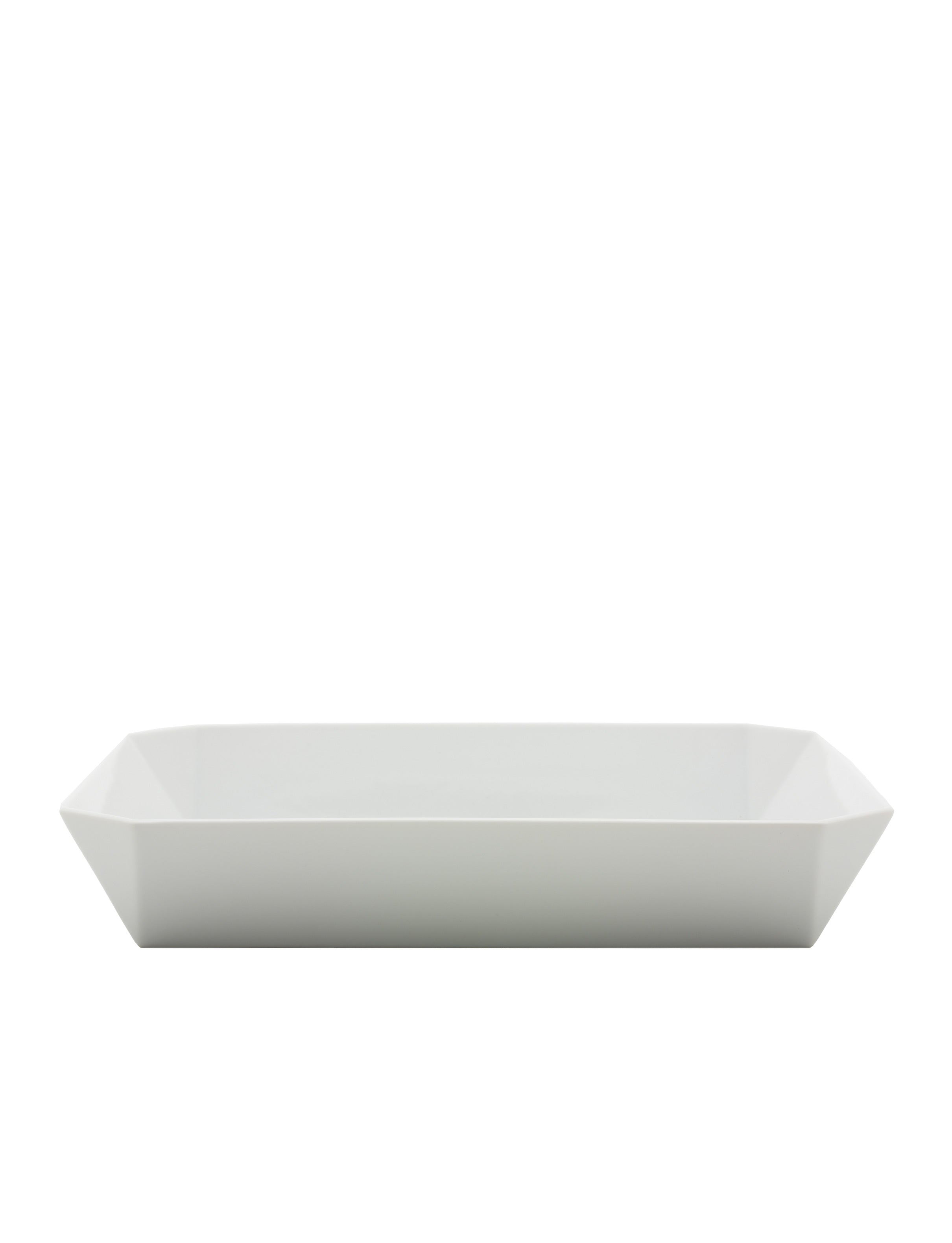 TY Square Bowl 255 glazed white