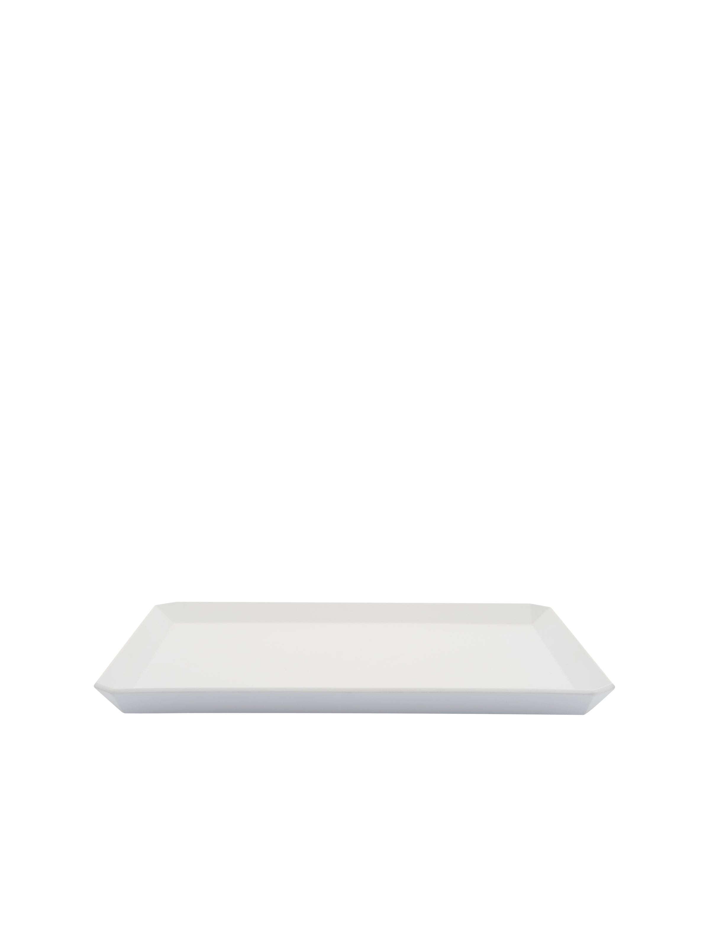 TY Square Plate 235 unglazed grey