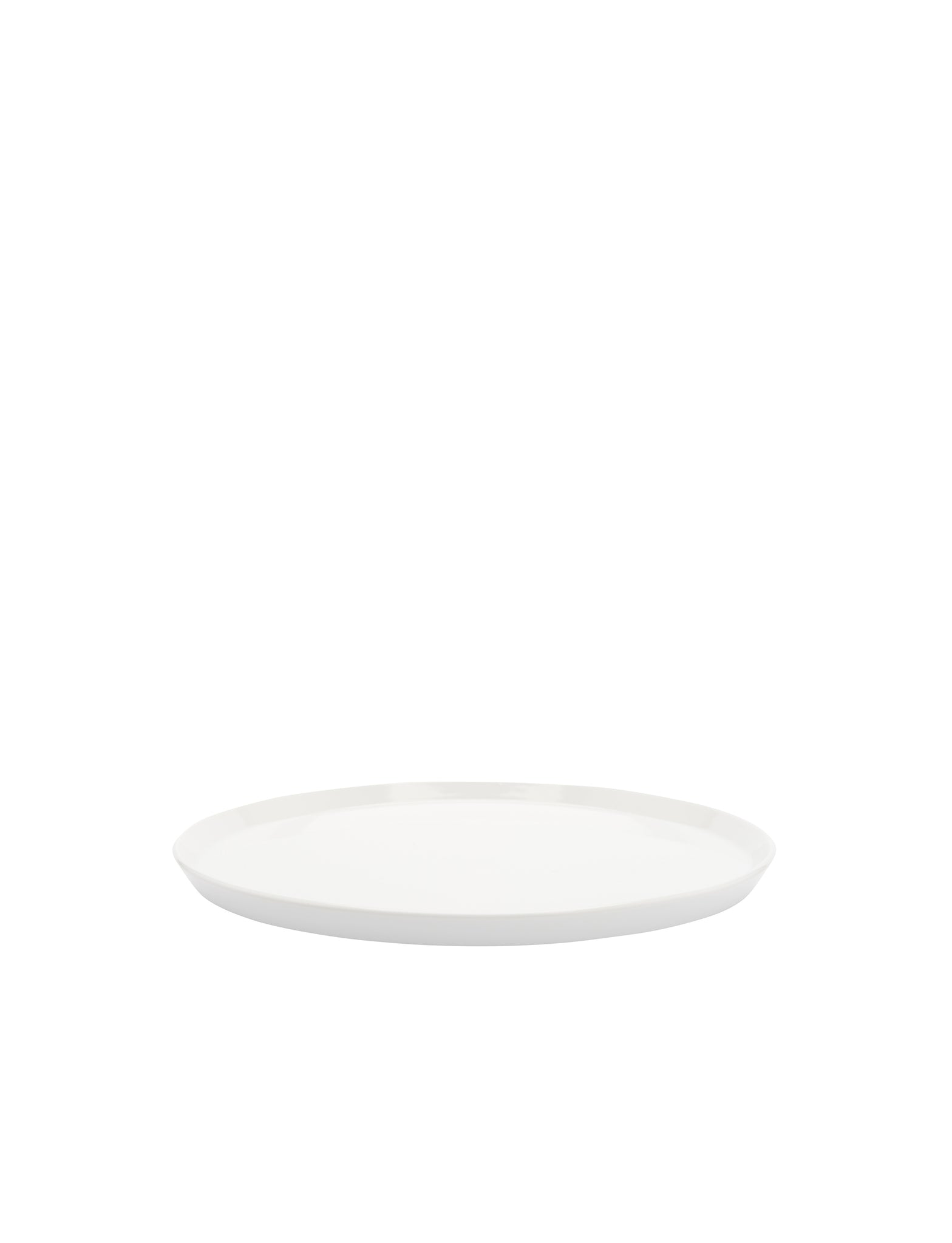 TY Round Plate 200 glazed white