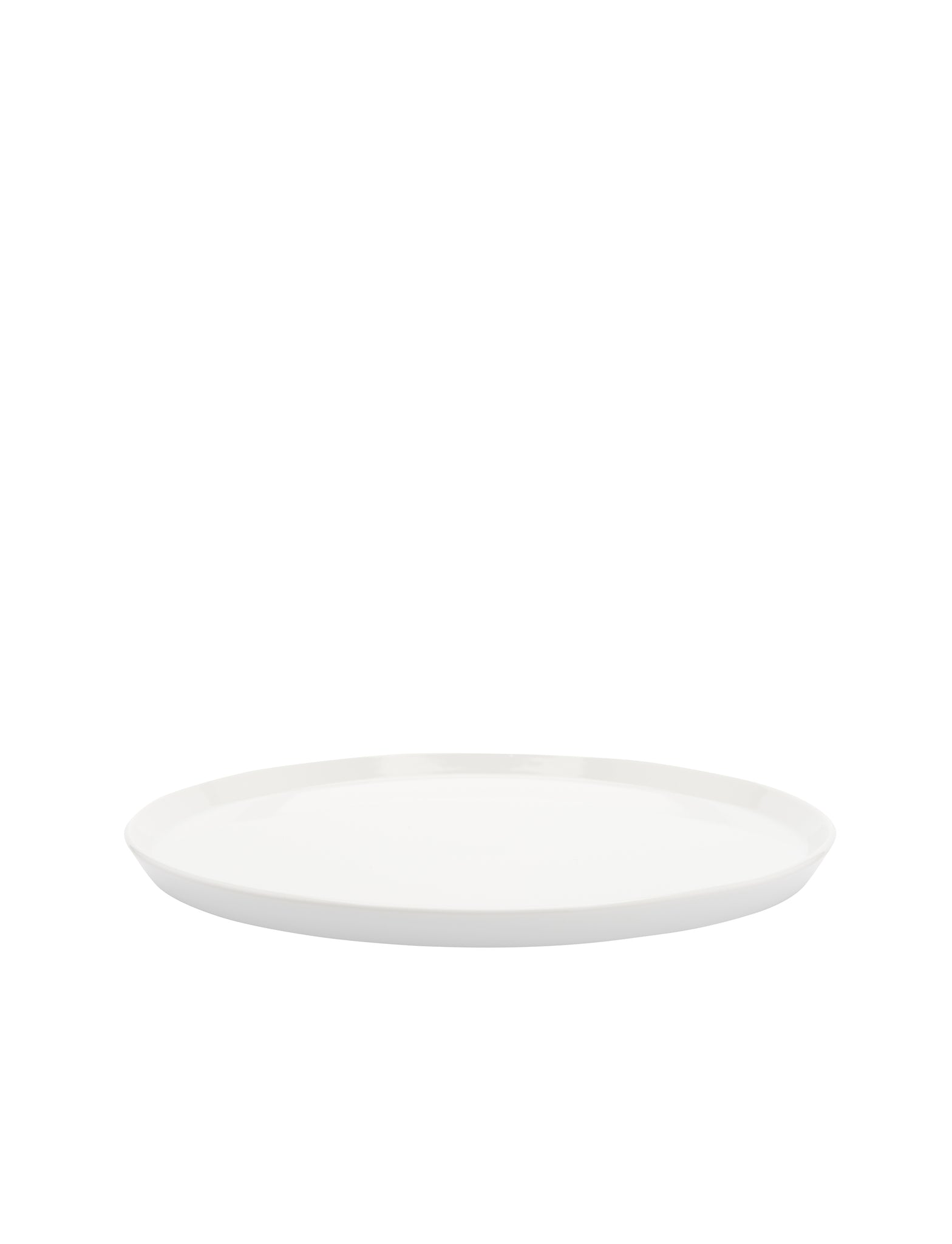 TY Round Plate 240 glazed white