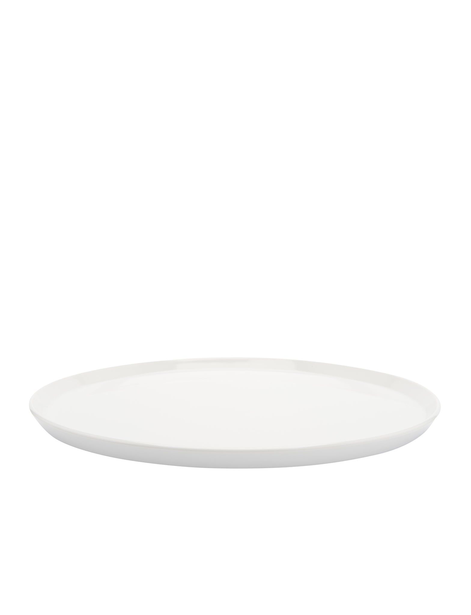 TY Round Plate 280 white glazed