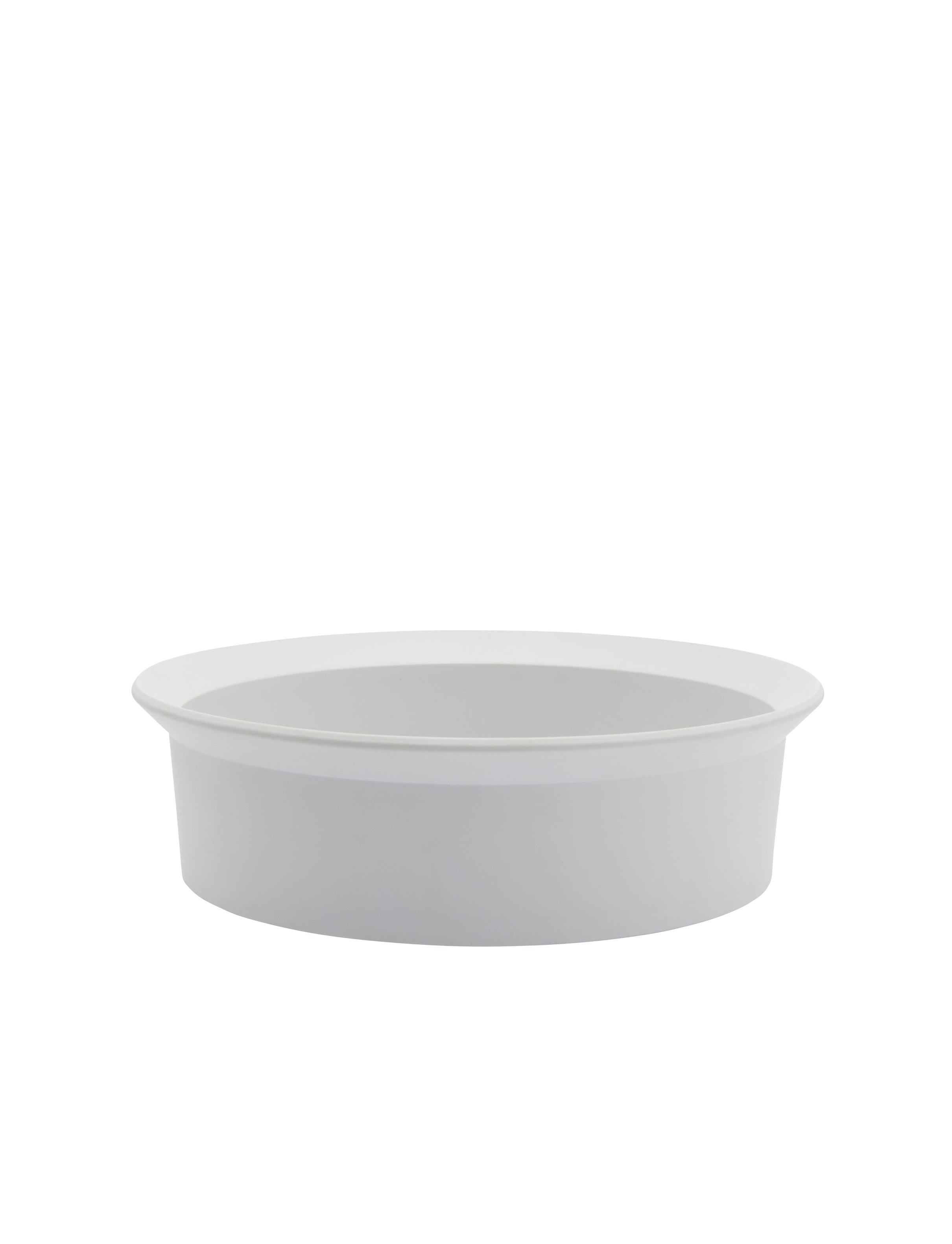 TY Round Bowl 200 unglazed grey