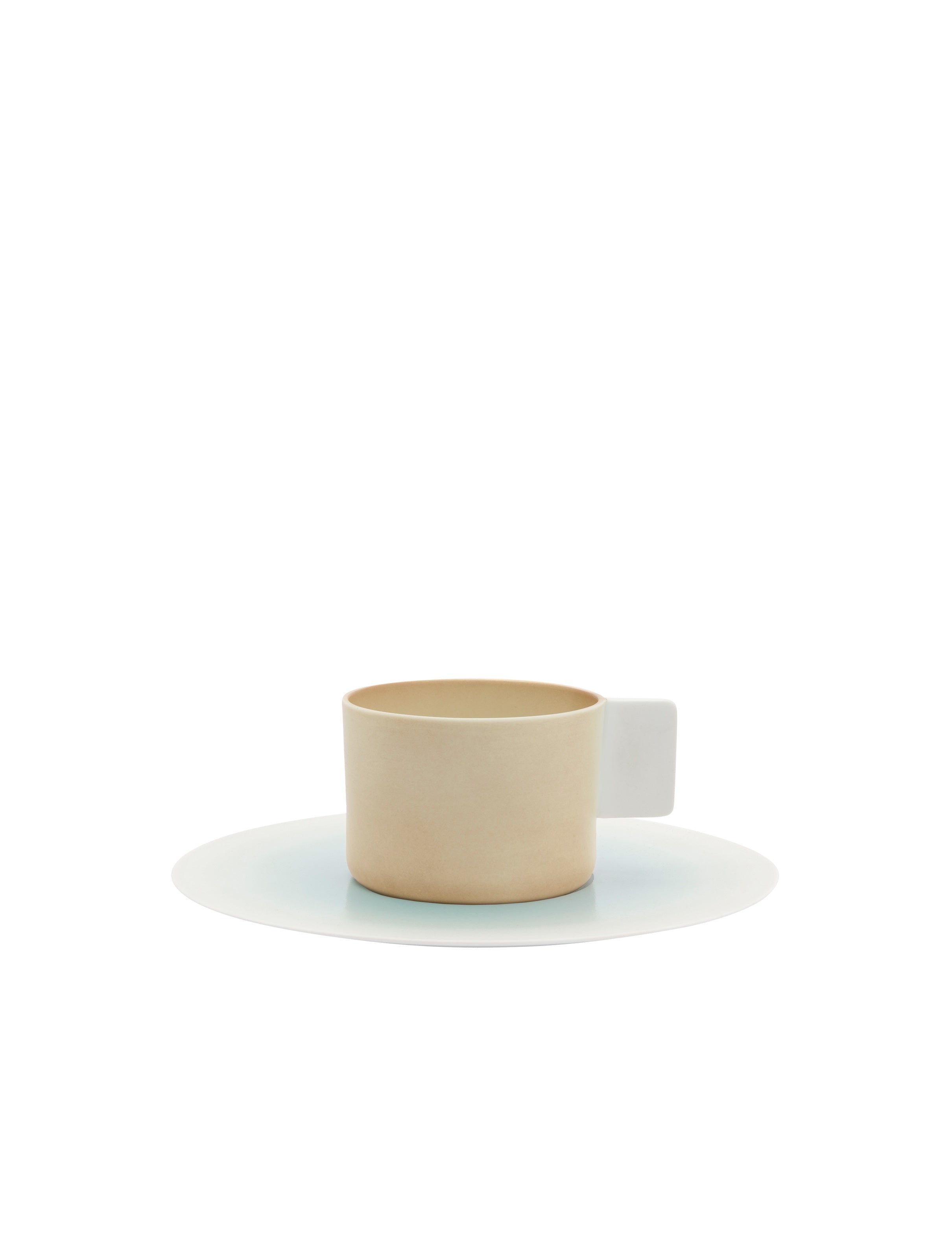 S&B Coffee Cup and Saucer Light Brown