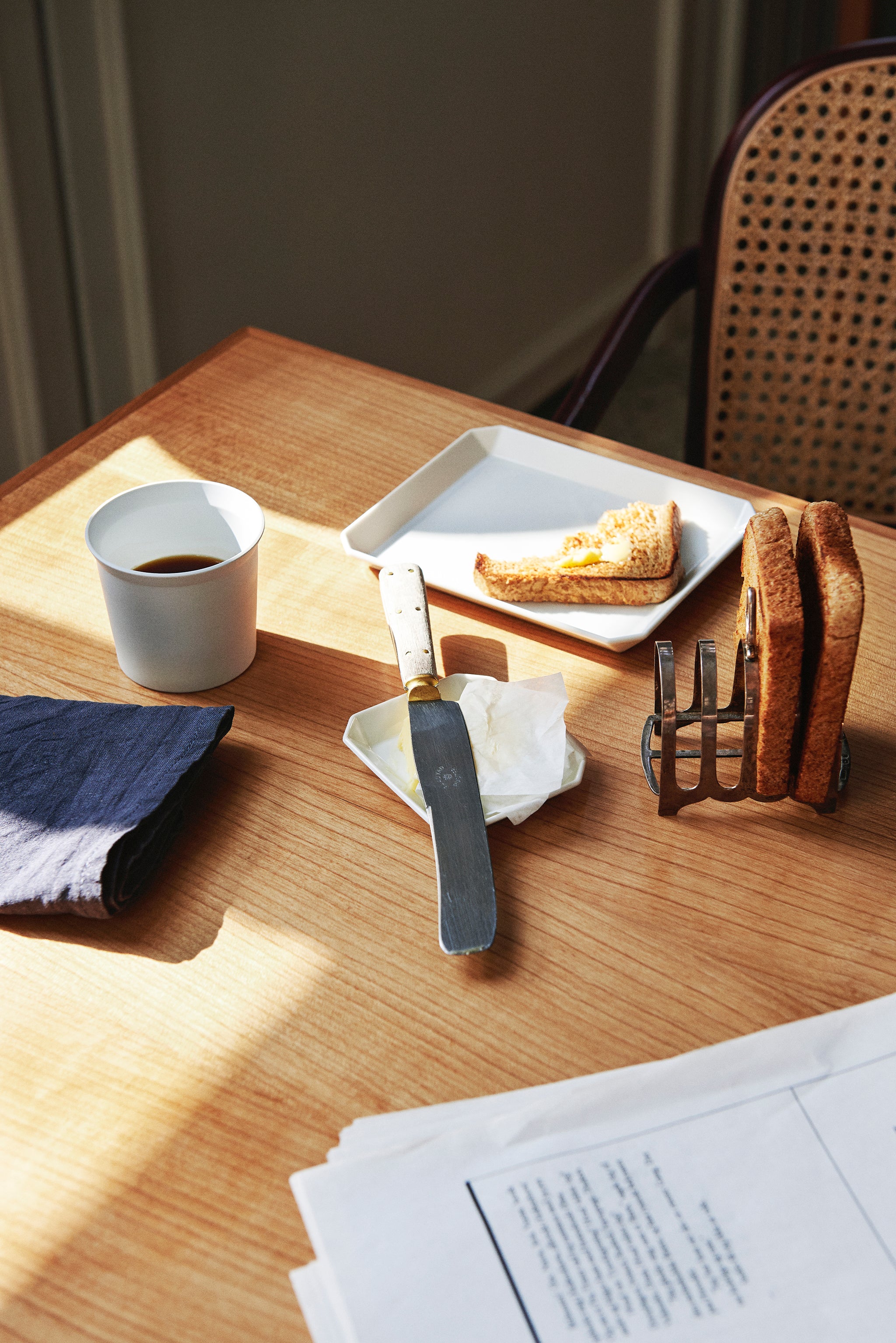 TY Square Plate 200 unglazed grey